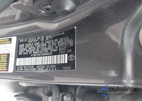 2017 Toyota Camry Le/Xle/Se/Xse from USA, damaged, VIN 4T1BF1FK7HU806018